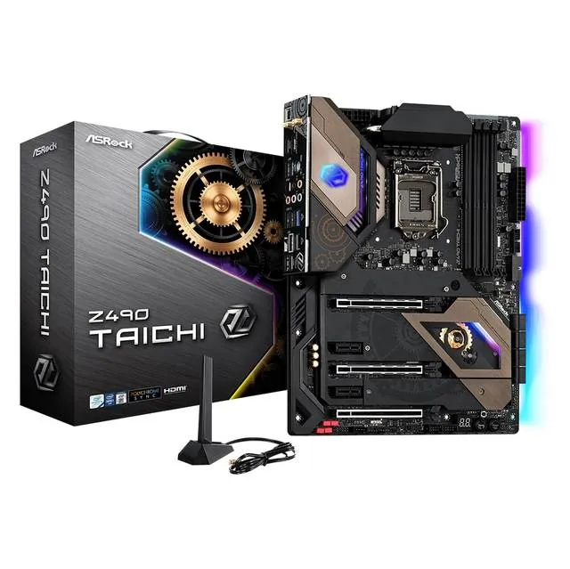 ASRock Z490 TAICHI - ASROCK Z490 Taichi ATX Motherboard - LGA1200, WiFi 6