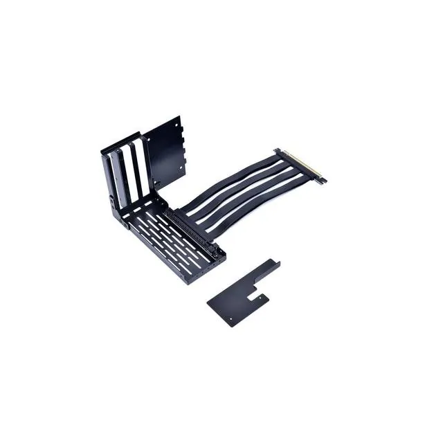 LIANLI LANCOOL II-1X — LIAN LI LAN2-1X Premium PCI-E x16 3.0 Black Extender Riser Cable 200mm and Covert Bracket for LANCOOL II / LANCOOL 2 / LANCOOL TWO ---LAN2-1X