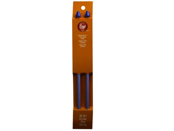 bulk buys GW857 - 2 Pack 10.5 Perfection Points Plastic Knitting Needles
