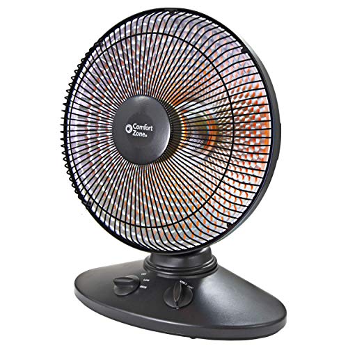 COMFORT ZONE CZ998 - Comfort Zone CZ998 Oscillating Parabolic Dish Radiant Heater