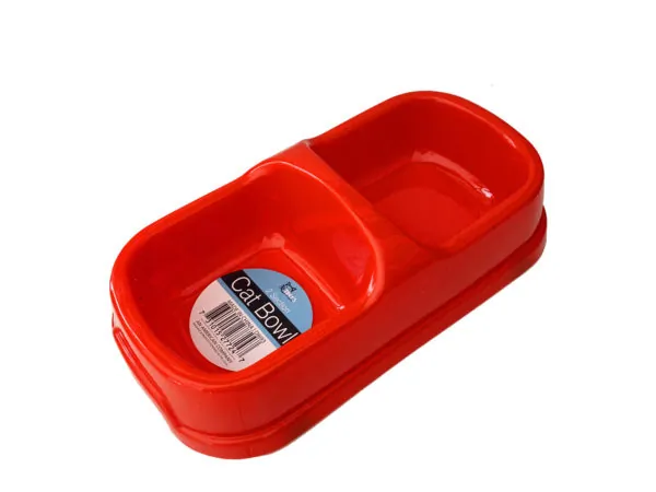 bulk buys DI693 - Dual Pet Bowl for Cats and Small Dogs