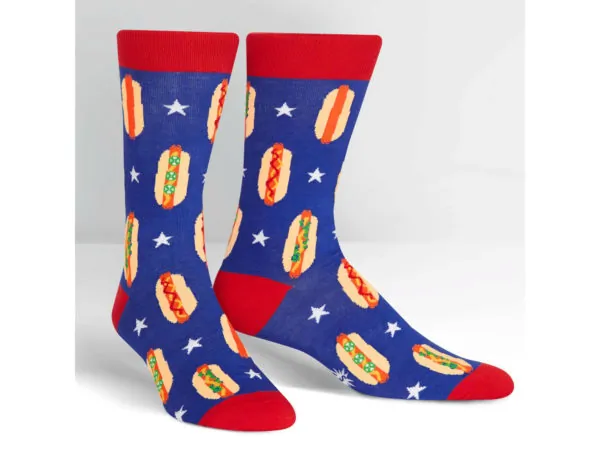 Bulk Buys BJ365 — Sock It to Me Foot Long Men's Crew Socks - Fun & Stylish