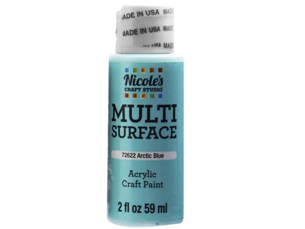 bulk buys CH731 - Nicoles Acrylic Multi-Surface Craft Paint - Arctic Blue 2oz