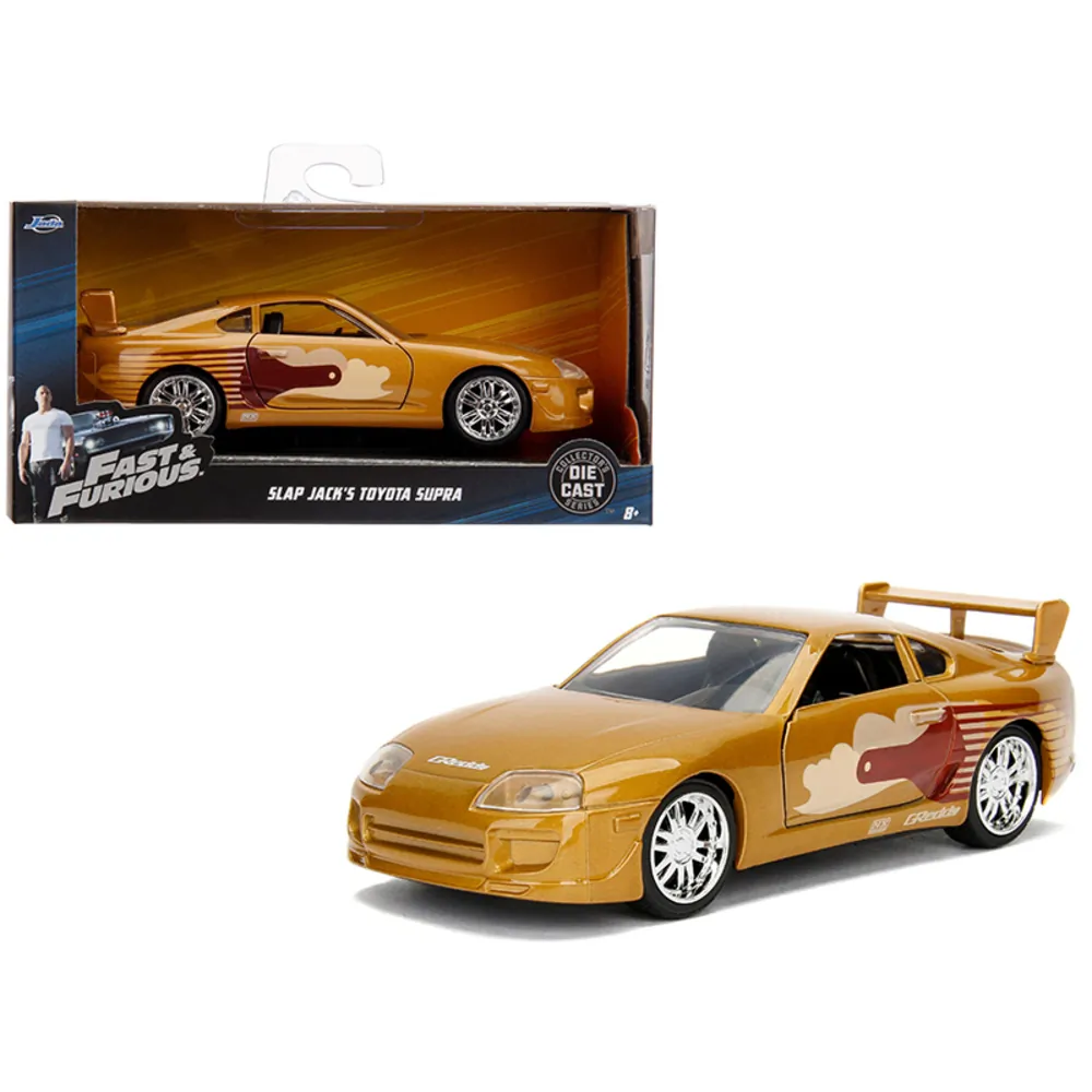 Jada Toys 99542 — Jada Slap Jack's 1/32 Gold Toyota Supra Diecast Model