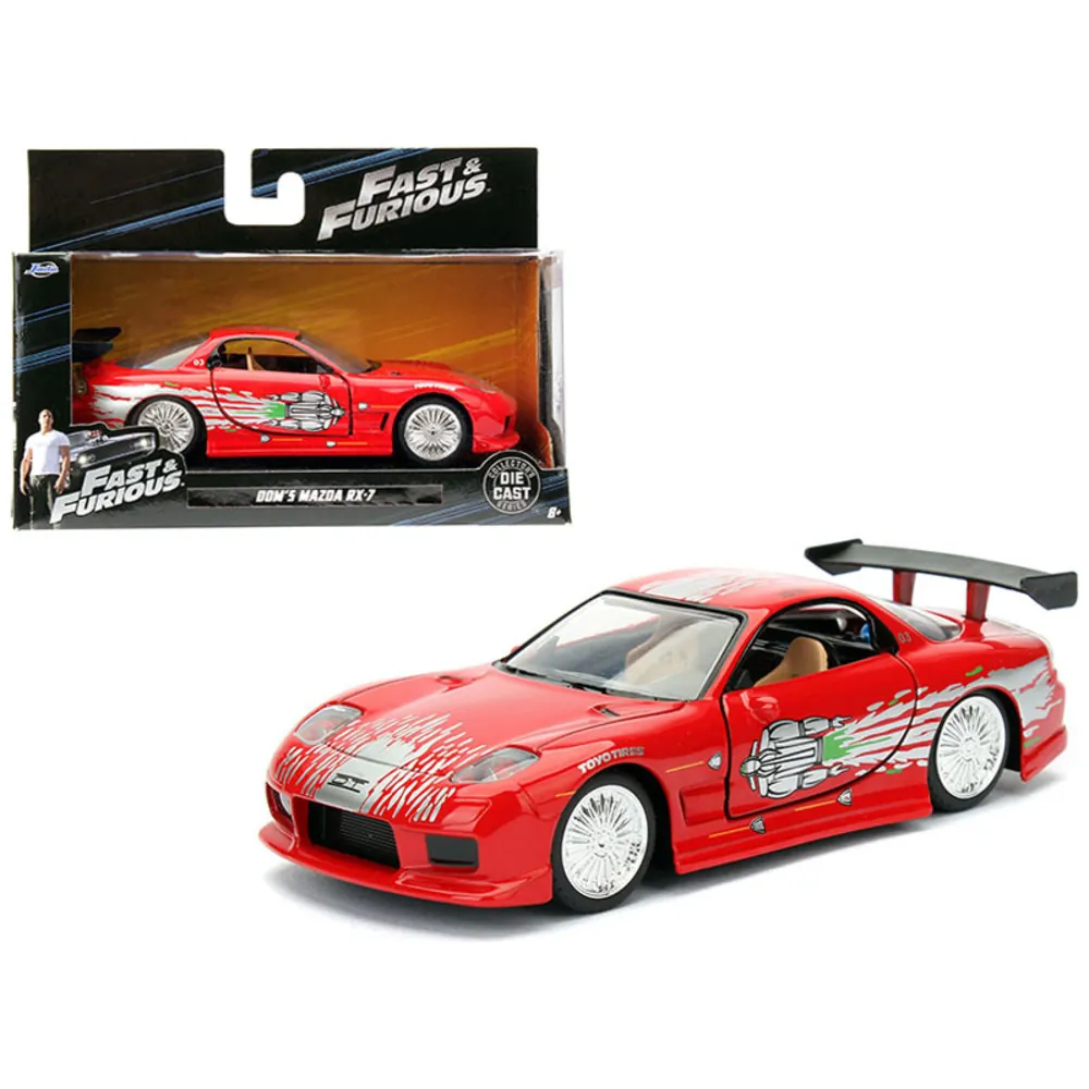 Jada Toys 98377 — Dom's Mazda RX-7 Diecast Model Car - Fast & Furious 1/32