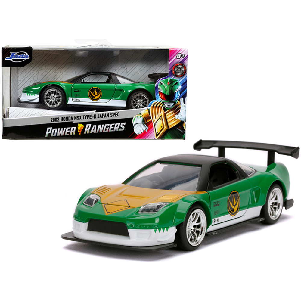 Jada Toys 31843 - 2002 Honda NSX Type-R Japan Spec Green Ranger Power Rangers 