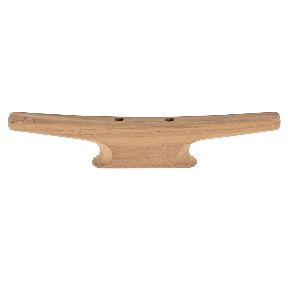 Whitecap 60404 — Stylish 10" Teak Cleat for Home and Marine Use