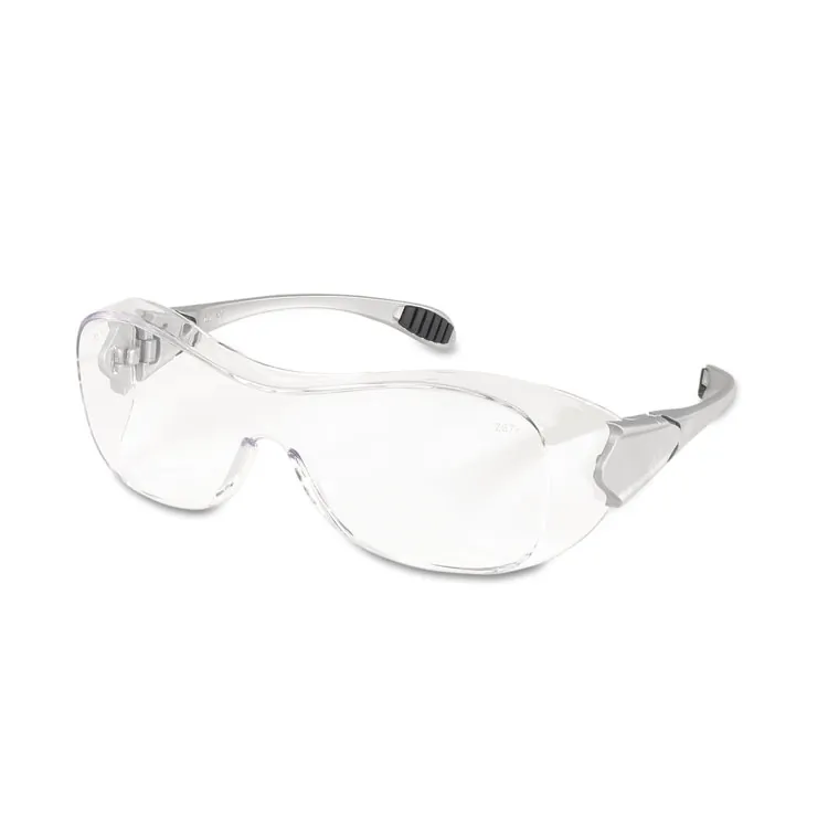MCR SAFETY MCS CRWOG110AF — Crews Anti-fog Safety Glasses - Anti-fog, Non-slip, Scratch Resistant, Durable, Ratcheting Temple Design - Ultraviolet Protection - Nylon Temple, Polycarbonate Frame - Clear, Steel, Black, Silver - 1 Each