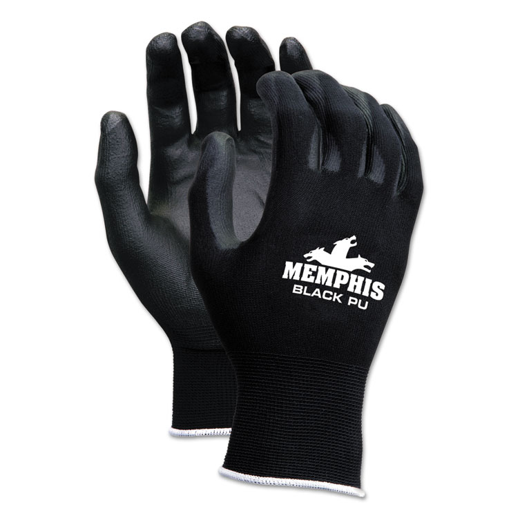 MCR SAFETY 9669L - GLOVES,NYL,L,13GA,12,BK