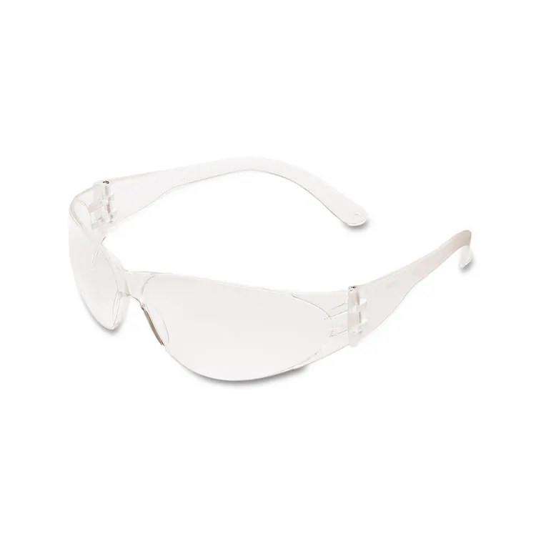 MCR SAFETY MCS CRWCL110 — Crews Checklite Duramass Glasses - Scratch Resistant, Flexible - Ultraviolet Protection - Polycarbonate Lens, Polycarbonate Frame, Polycarbonate Nose Pad - Clear, Clear - 1 Each