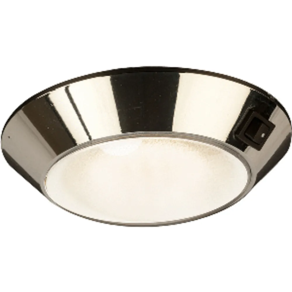 SeaDog 401755-1 — Sea-Dog Chrome Plastic LED Dome Light 4 Day/Night - Clear/Red Bulb