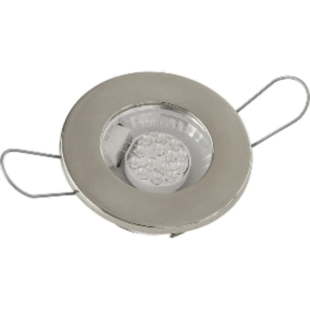SeaDog 404230-3 — Sea-Dog LED Overhead Light - Brushed Finish - 60 Lumens - Clear Lens - Stamped 304 Stainless Steel