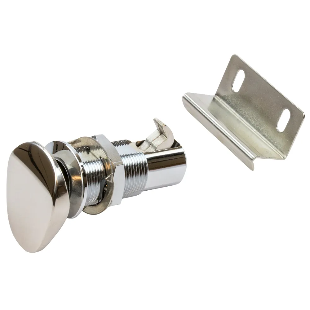 SeaDog 225400-1 — Stainless Steel Push Button Cabinet Latch - Low Profile