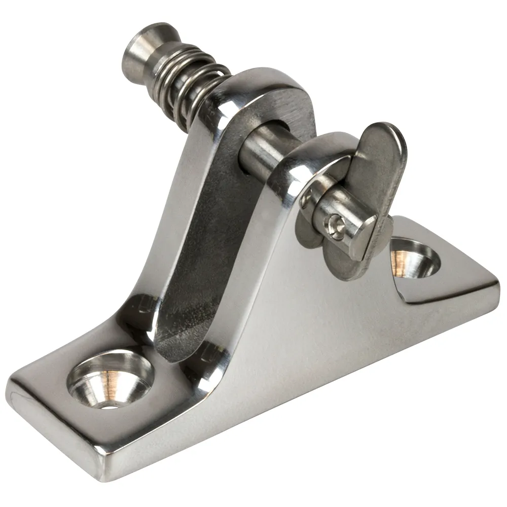 SeaDog 270235-1 — Sea-Dog Removable Pin Angle Base Deck Hinge - Stainless Steel