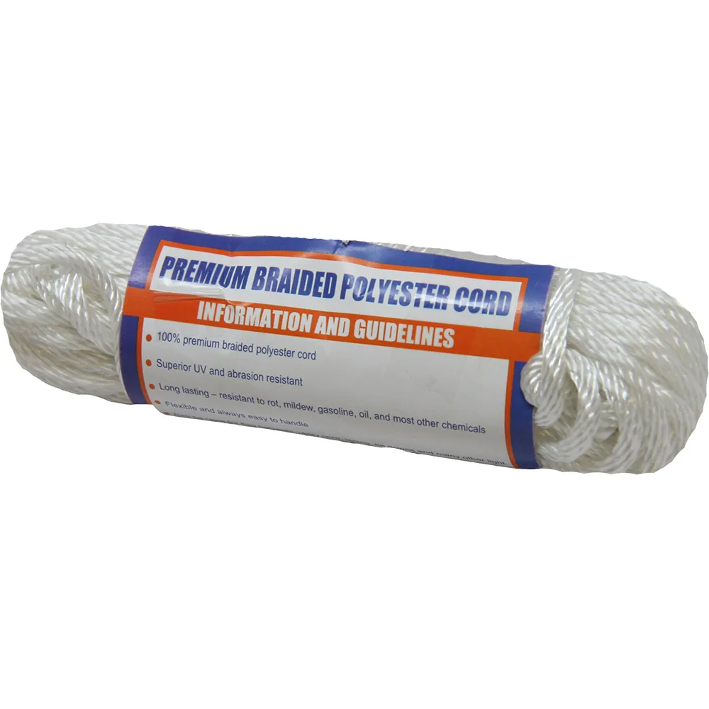 SeaDog 303304050-1 — Sea-Dog 5/32" x 50' Solid Braid Polyester Cord - White