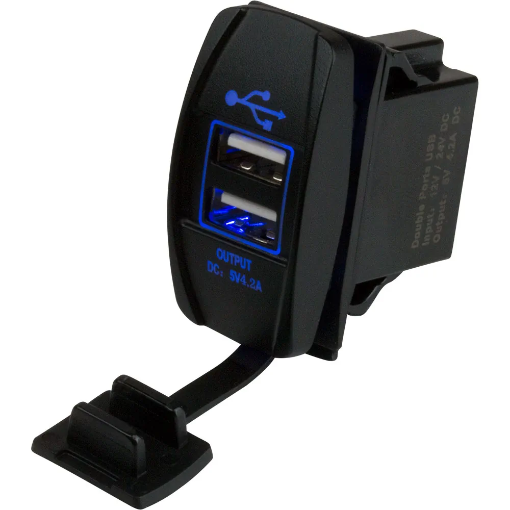 SeaDog 426520-1 — Dual USB Charging Rocker Switch Socket