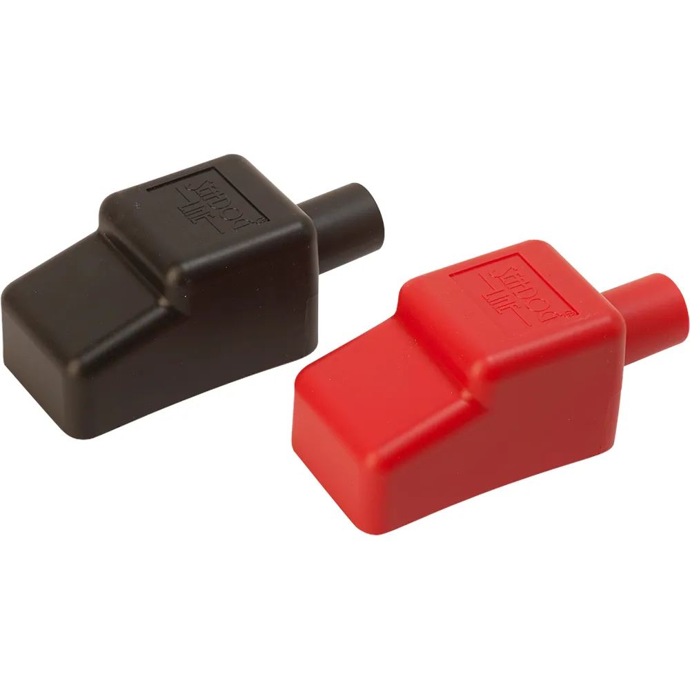 SeaDog 415115-1 — Marine Battery Terminal Covers - Red & Black - 5/8-Inch