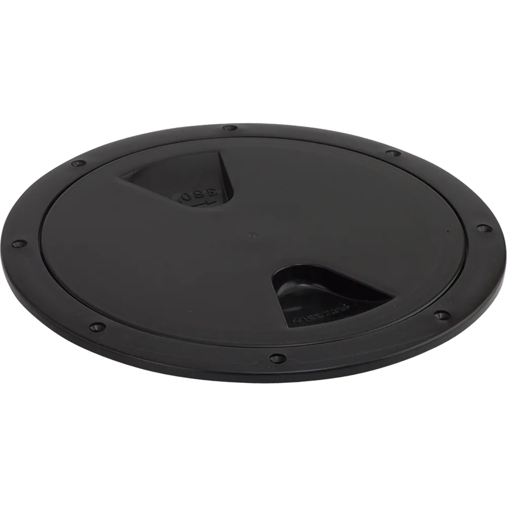 SeaDog 335745-1 — Sea-Dog 4" Black Screw-Out Deck Plate