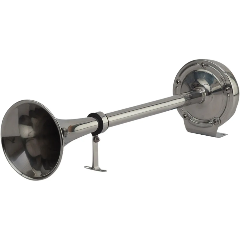 SeaDog 431510-1 — Sea-Dog Stainless Steel Single Trumpet Horn - 12V MaxBlast