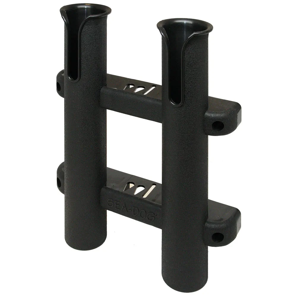 SeaDog 325029-1 — Sea-Dog Side Mount Rod Storage Rack for Two Poles - Black