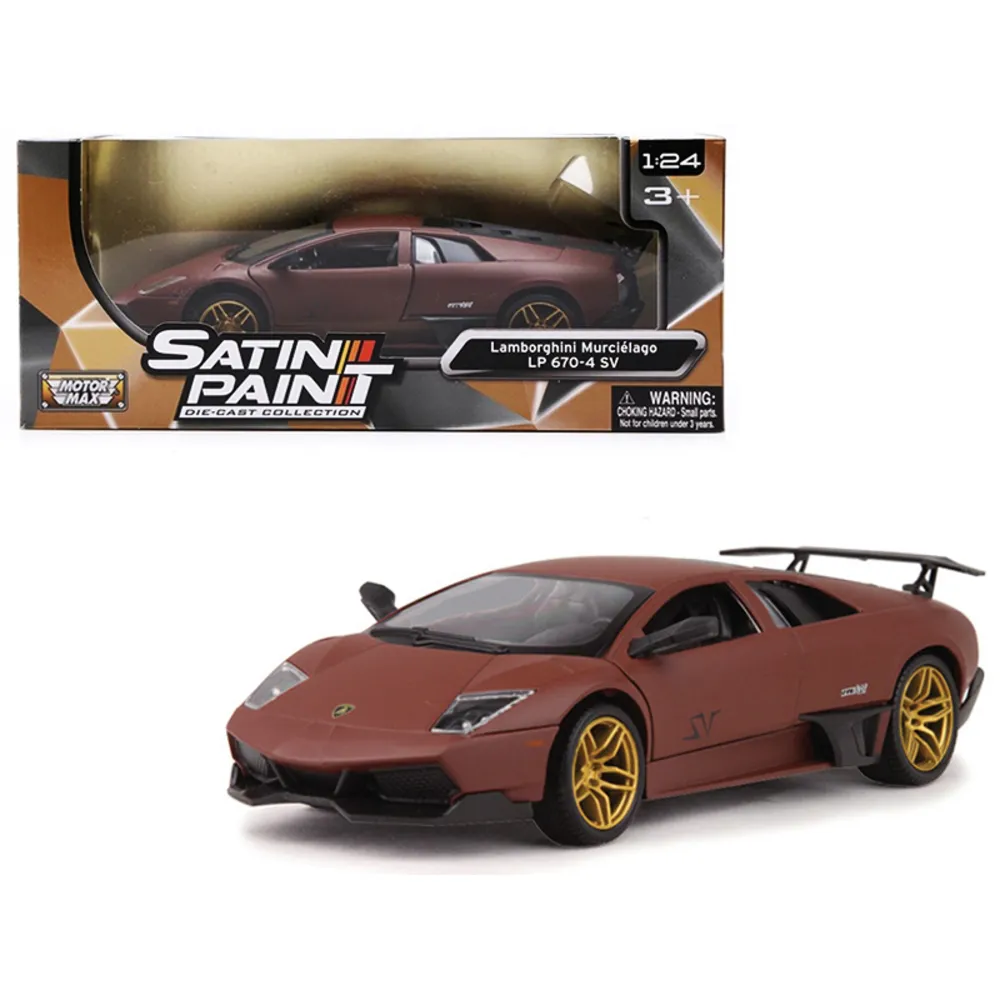 Motormax 79503BR — 1:24 Lamborghini Murcielago LP 670-4 SV Matte Brown Model