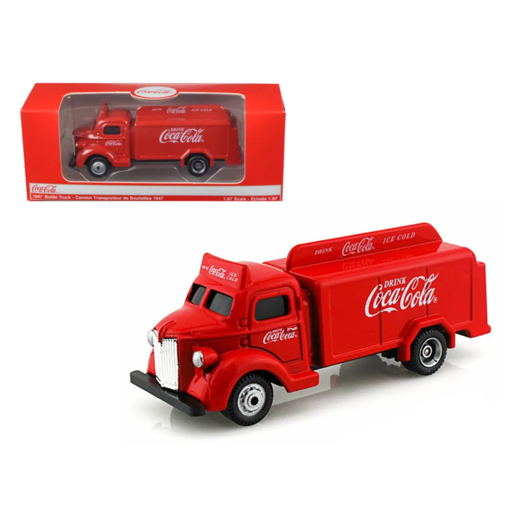 Motorcity Classics MCC440537 — 1947 Coca Cola Red Delivery Bottle Truck 1:87 Model