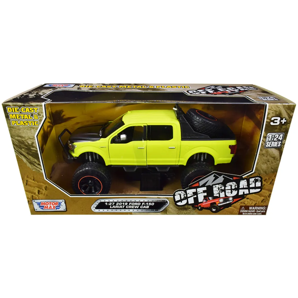 Motormax 79146grn — 2019 Ford F-150 Lariat Crew Cab Pickup Diecast Model Green