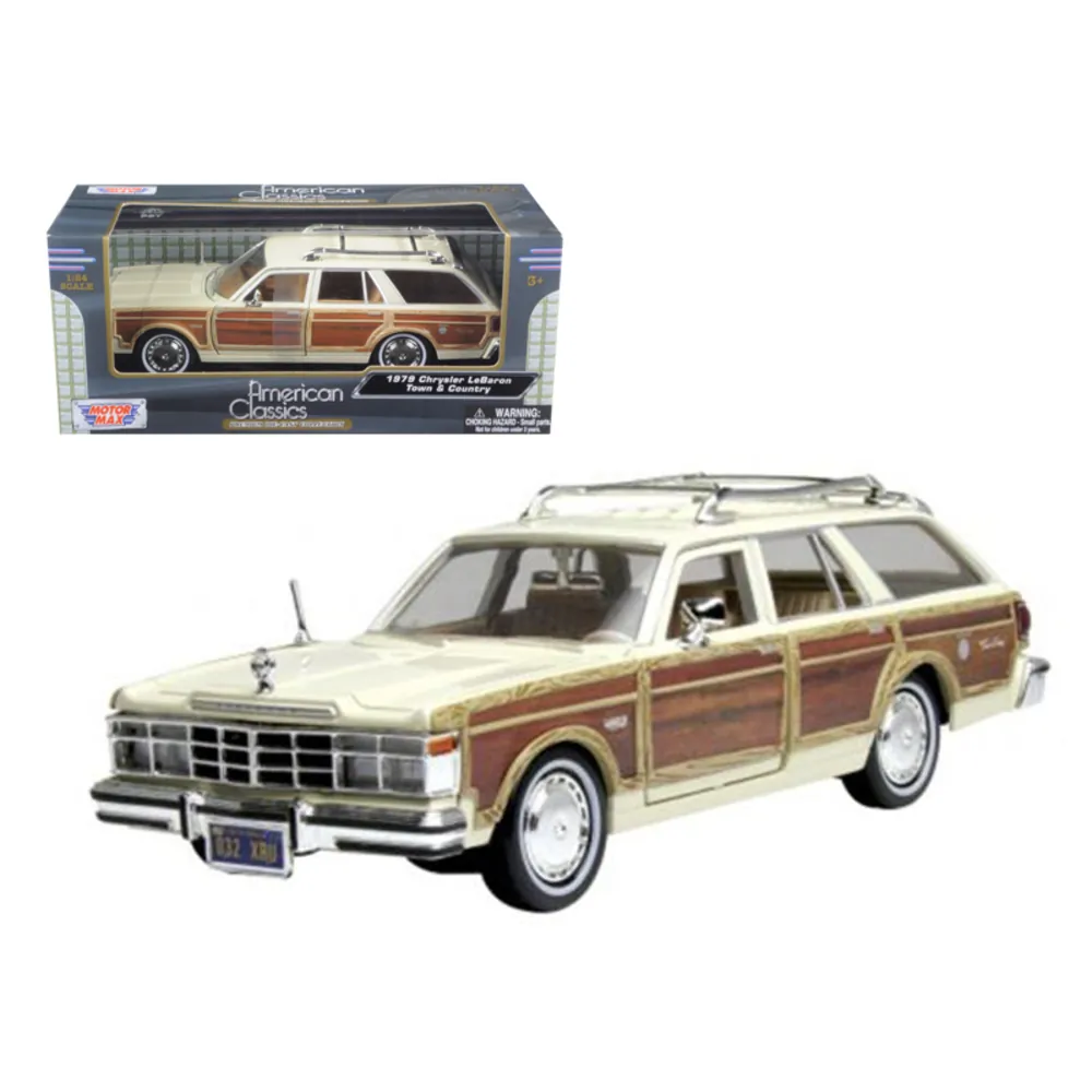 Motormax 73331crm — 1979 Chrysler Lebaron Town & Country Diecast Model Car
