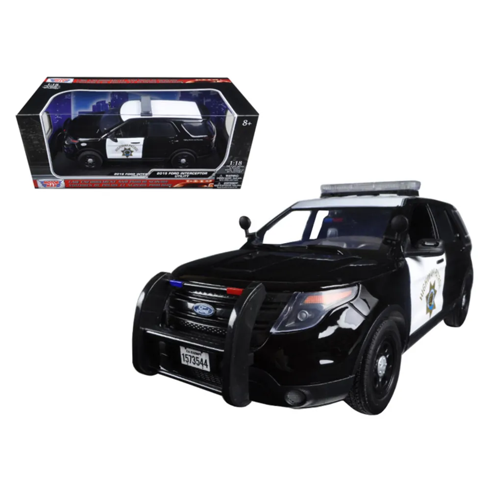 Motormax 73544 — 2015 Ford PI Utility Interceptor CHP Model Car - 1:18 Scale