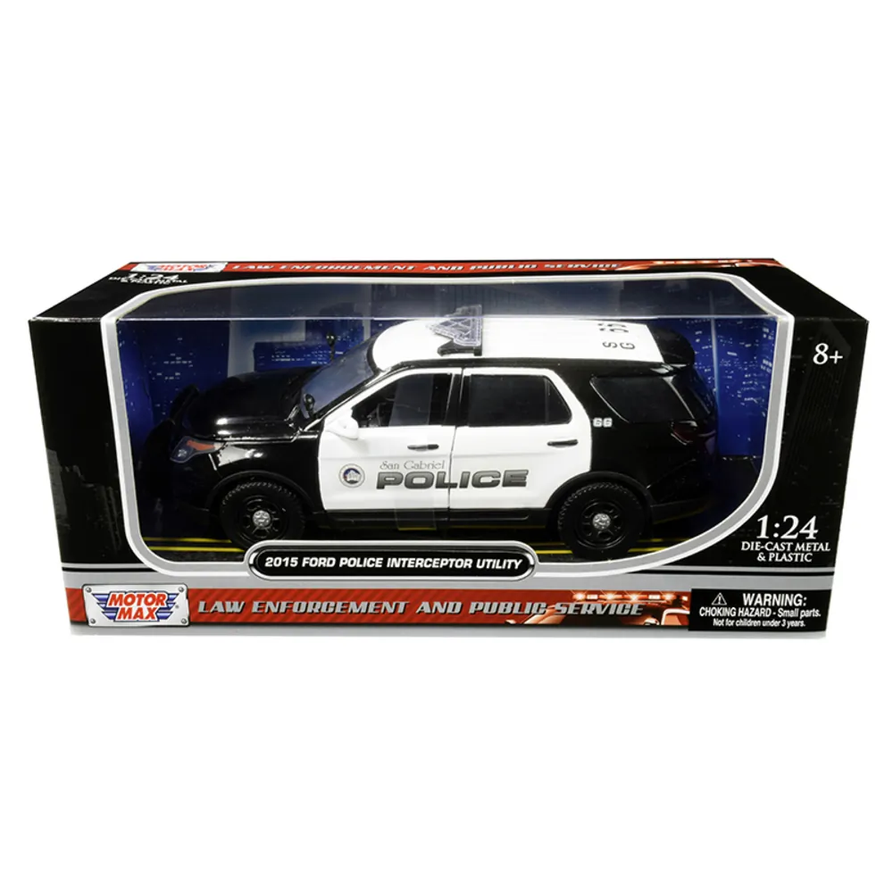 Motormax 76964 — 2015 Ford Police Interceptor Utility Diecast Model - San Gabriel