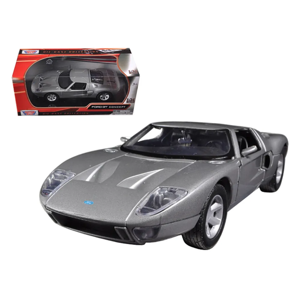 Motormax 73297bl — Ford GT Silver Diecast Model Car 1/24 by Motormax