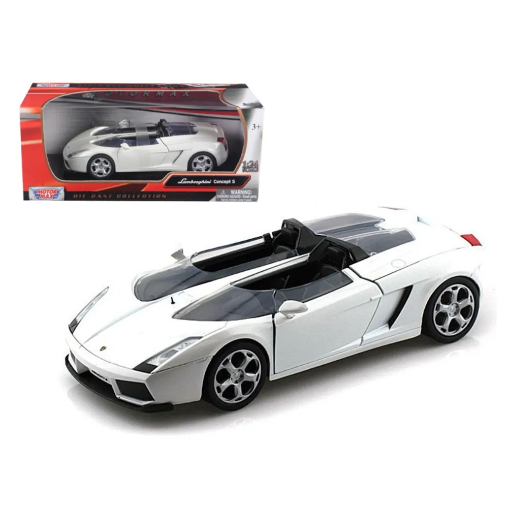 Motormax 73365w — Lamborghini Concept S White 1/24 Diecast Model Car