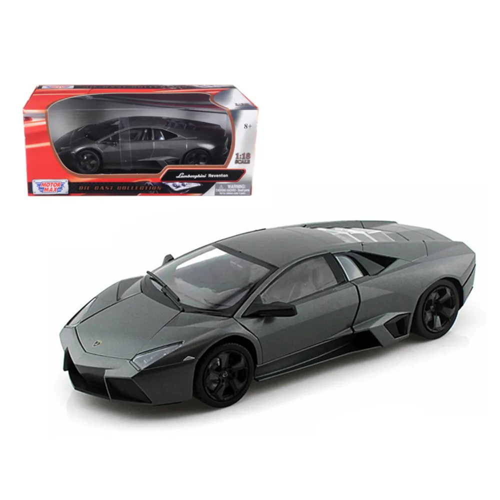 Motormax 79155gry — Lamborghini Reventon Gray Metallic 1:18 Model Car by Motormax