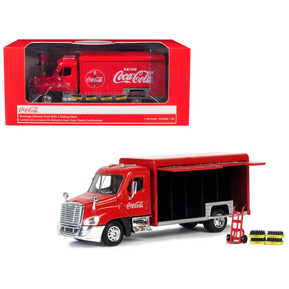 Motorcity Classics 450060 — Coca-Cola Beverage Delivery Truck Diecast Model 1/50 Scale
