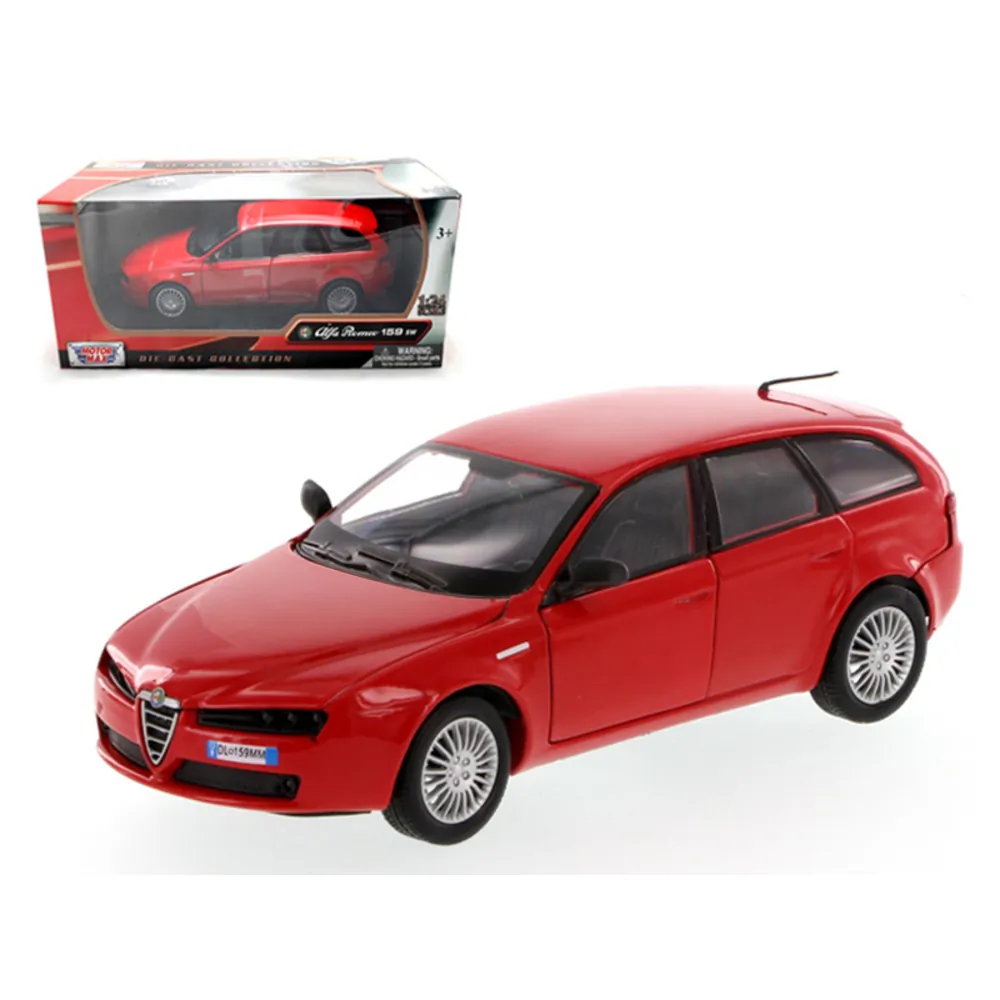 Motormax 73372s — Alfa Romeo 159 SW Silver 1:24 Scale Diecast Model Car