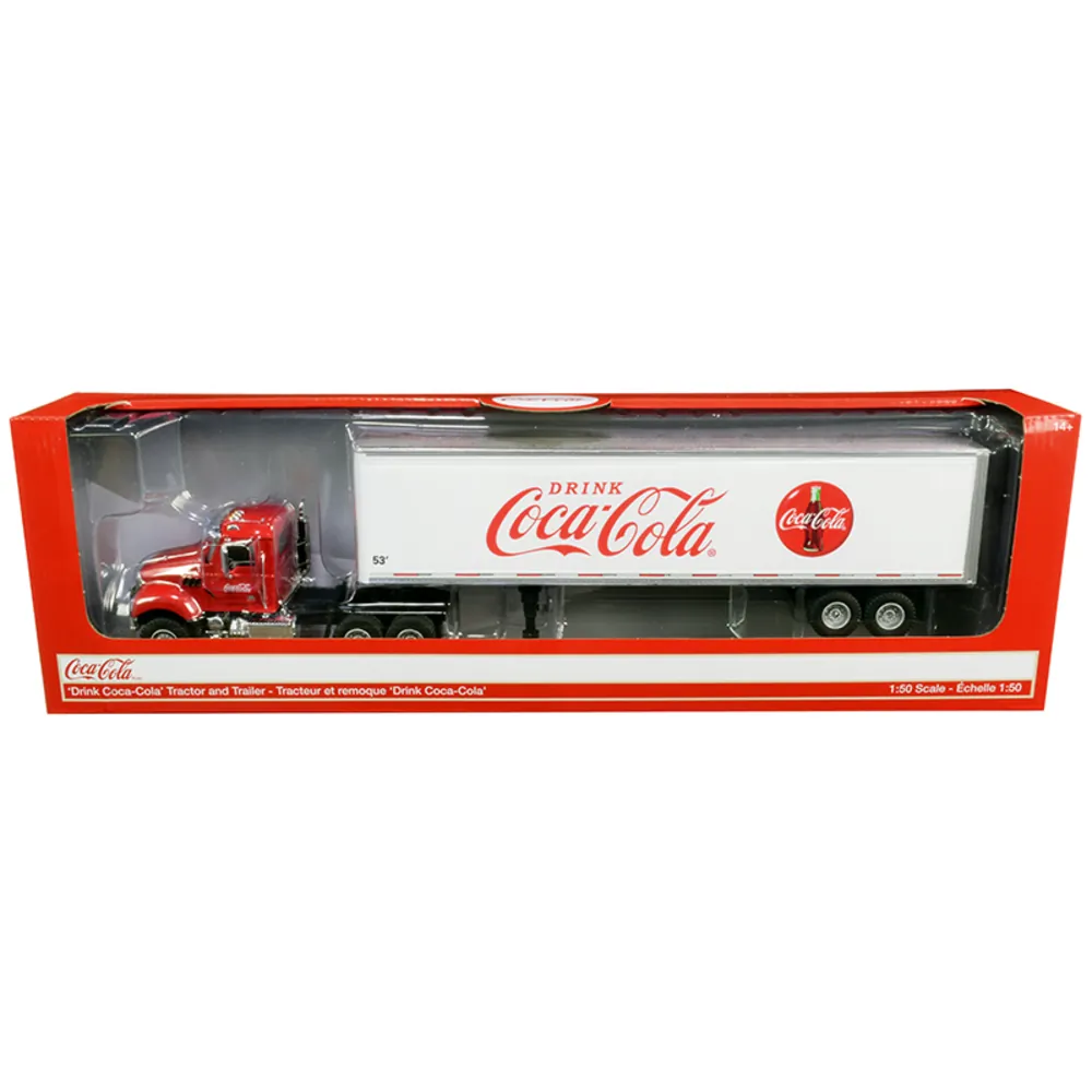 Motorcity Classics 450025 — Coca-Cola Truck Tractor with 53' Trailer Diecast Model
