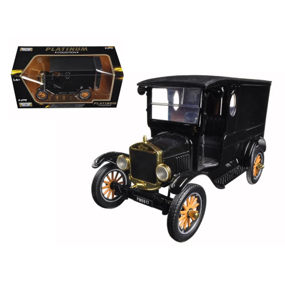 Motormax 79316 — 1925 Ford Model T Paddy Wagon Black Diecast Model Car