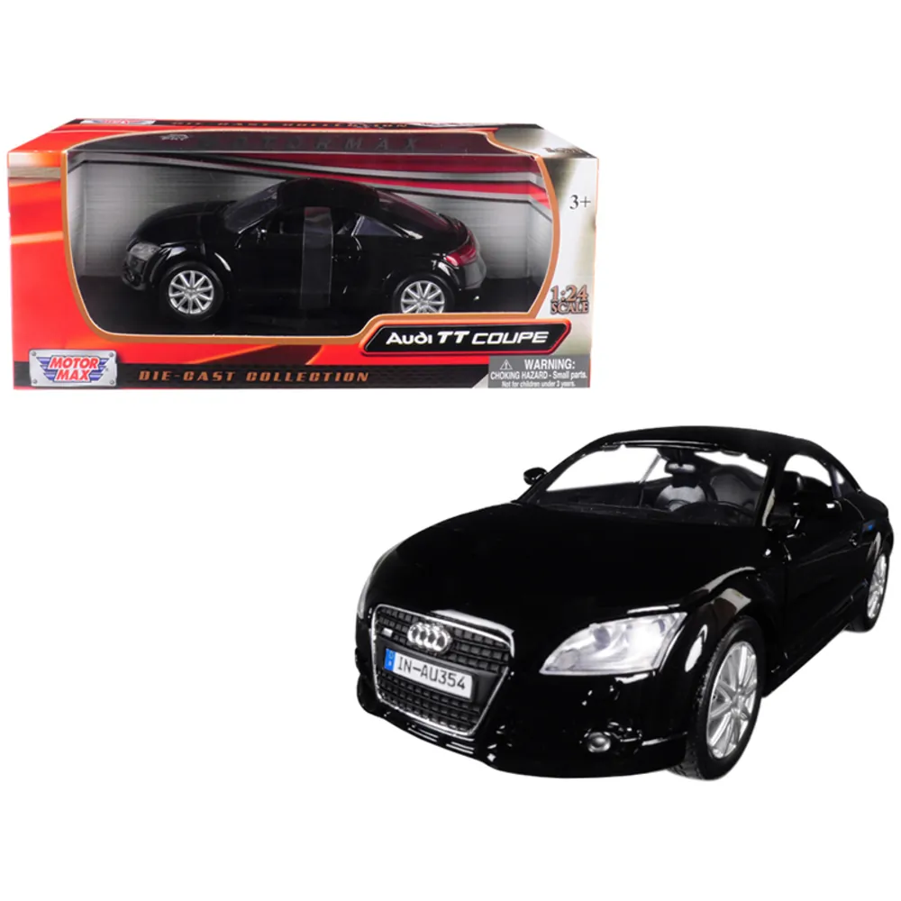 Motormax 73340bk — Audi TT Coupe Black 1:24 Scale Diecast Model by Motormax