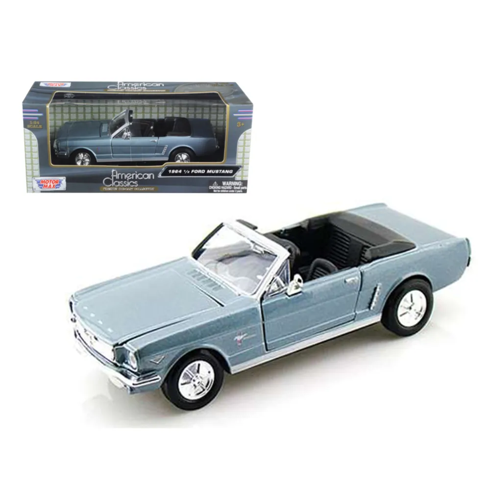Motormax 73212grn — 1964 1/2 Ford Mustang Convertible Green Metallic 1/24 Diecast