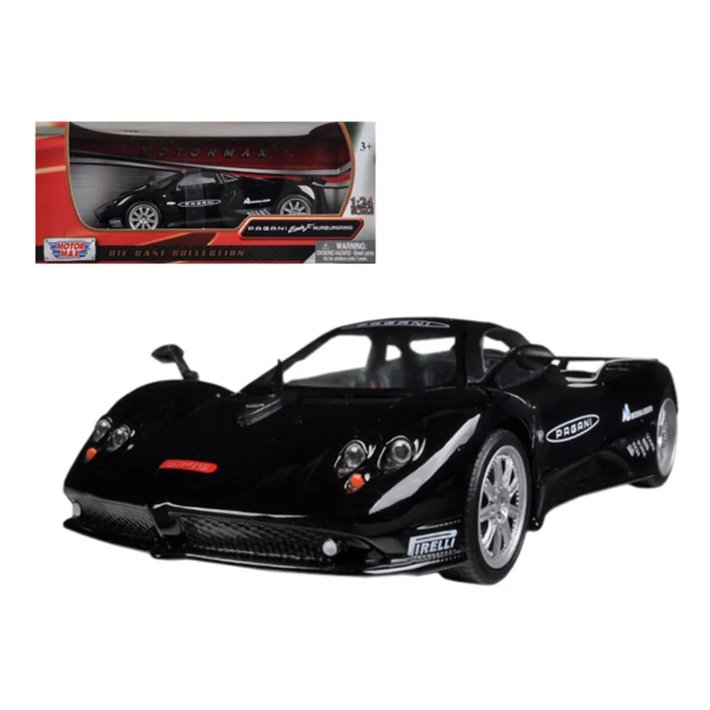 Motormax 73370bk — Pagani Zonda F Nurburgring Black 1/24 Diecast Model Car
