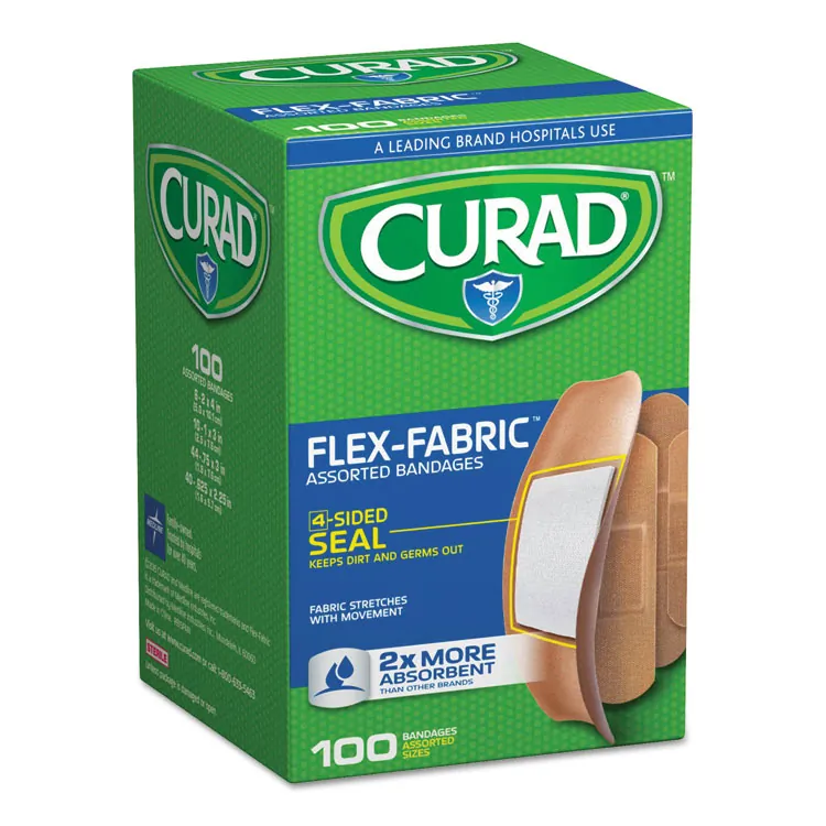 MEDLINE INDUSTRIES INC MII CUR0700RB — Curad Flex-Fabric Bandages - 100/Box - Tan - Fabric