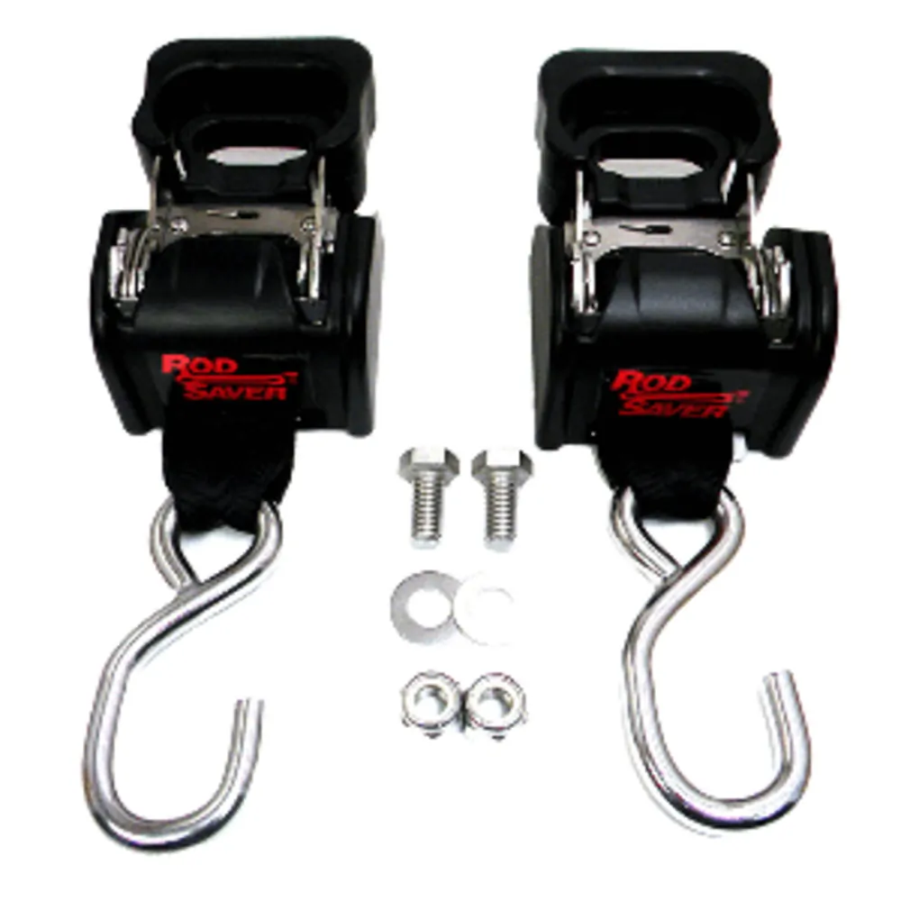 Rod Saver SSRT40 — Rod Saver Stainless Steel Retractable Transom Tie-Down - 40" - Pair
