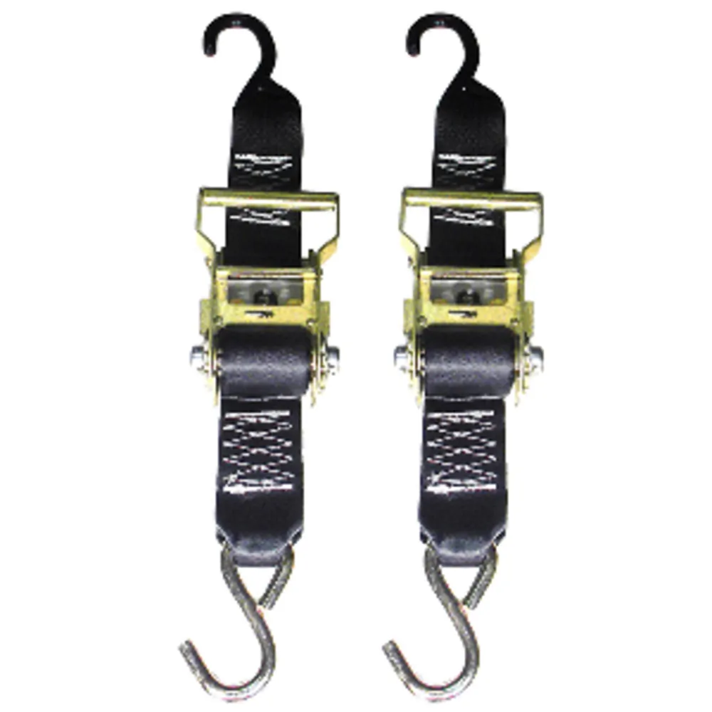 Rod Saver R2TTD3 — Rod Saver Heavy-Duty Ratchet Trailer Tie-Down - 2" x 3' - Pair