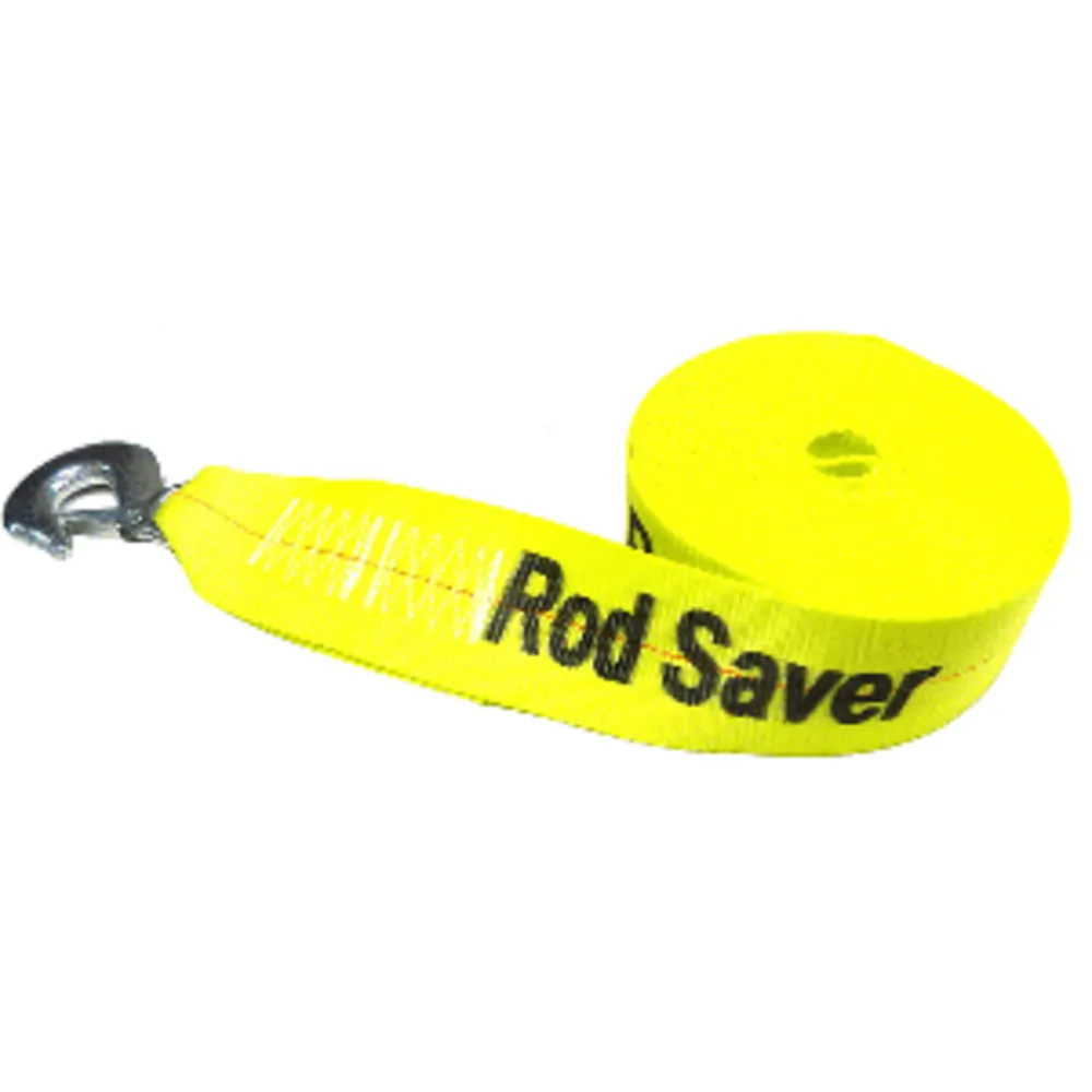 Rod Saver WS3Y25 — Rod Saver Heavy-Duty Winch Strap Replacement - Yellow - 3" x 25'