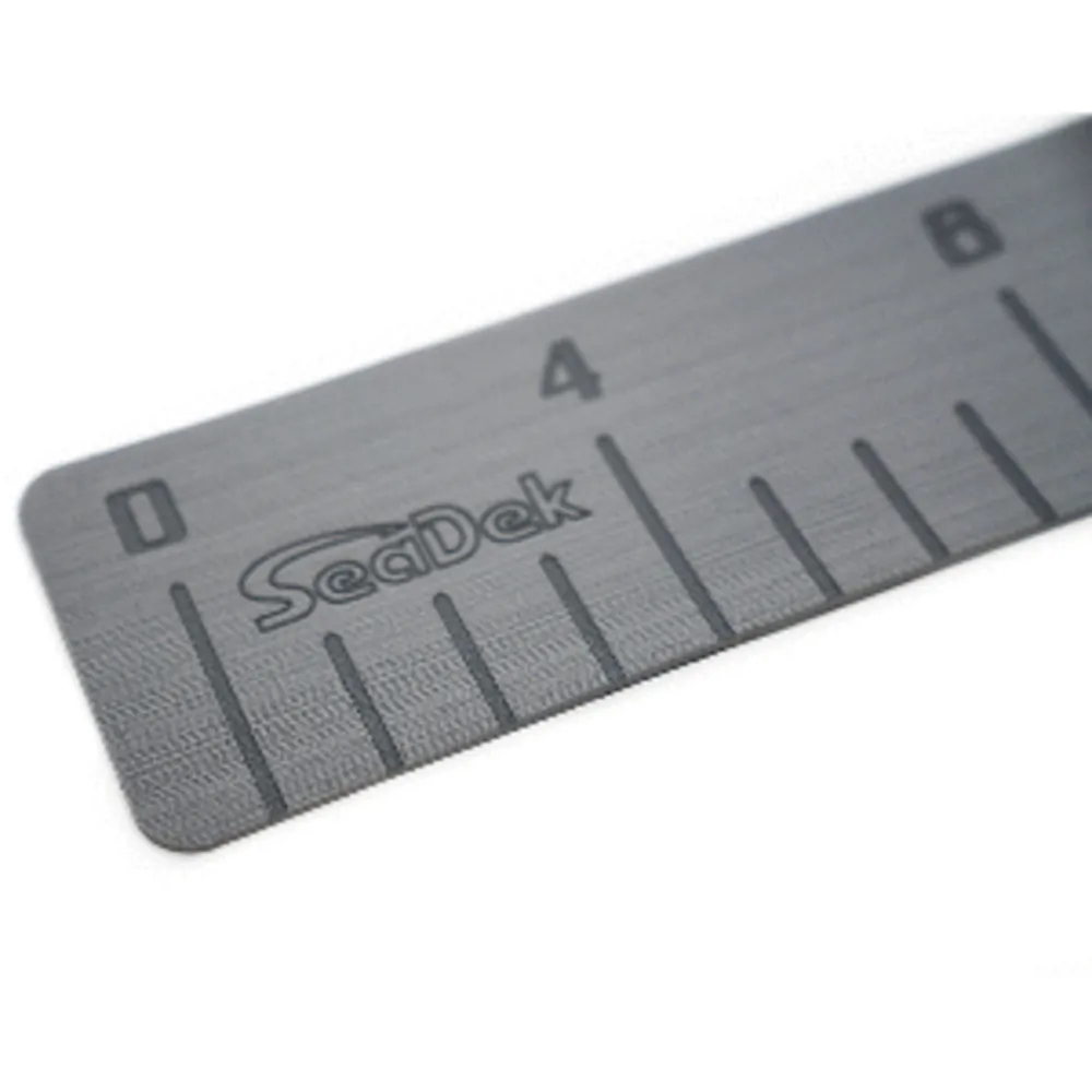 SeaDek 22135-80038 — SeaDek 4" x 36" 3mm Fish Ruler w/Laser SD Logo - Storm Gray