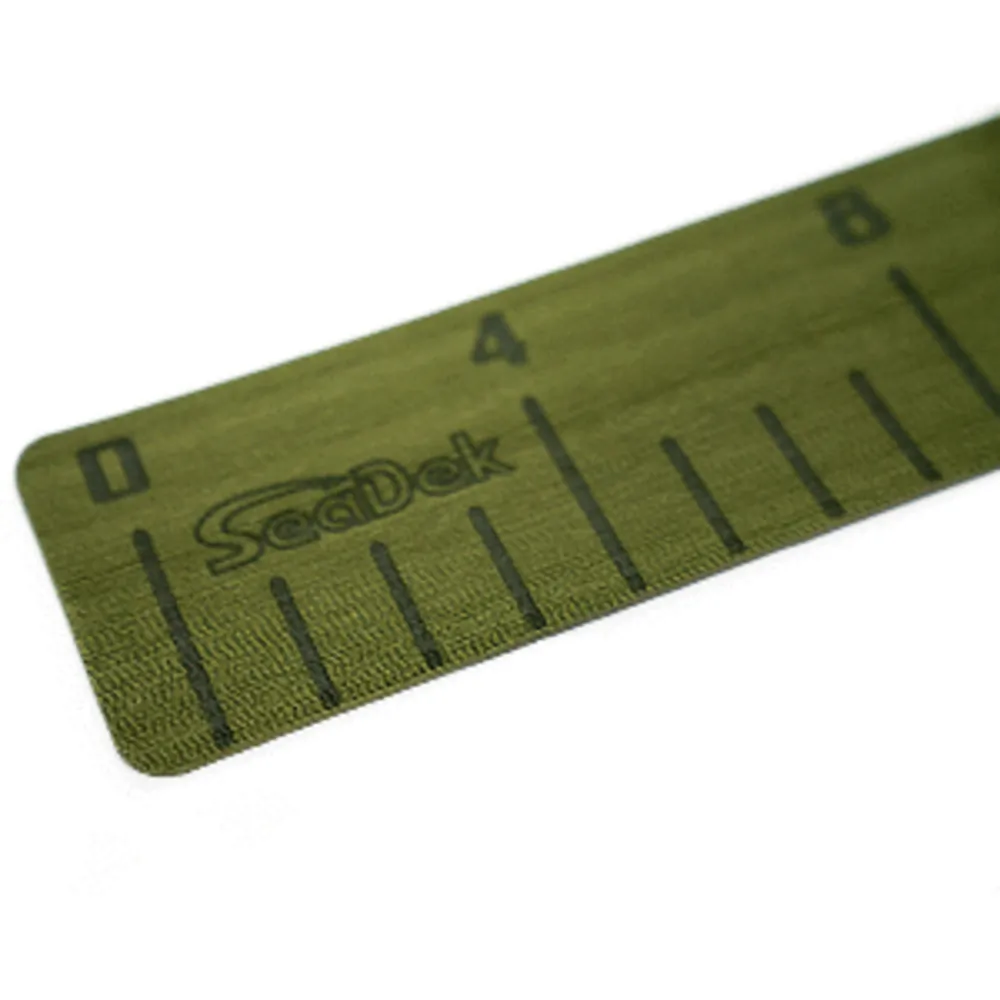 SeaDek 22135-80050 — SeaDek 4" x 36" 3mm Fish Ruler w/Laser SD Logo - Olive Green