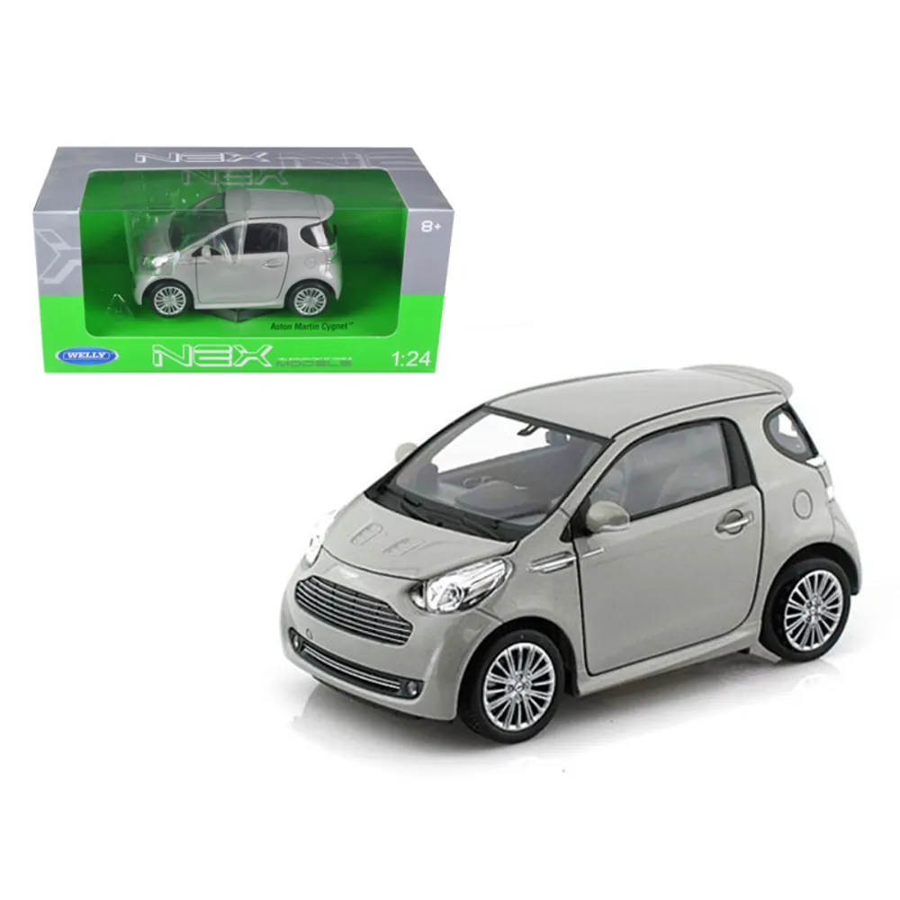 Welly 24028s — Aston Martin Cygnet Silver Diecast Model Car 1:24 by Welly