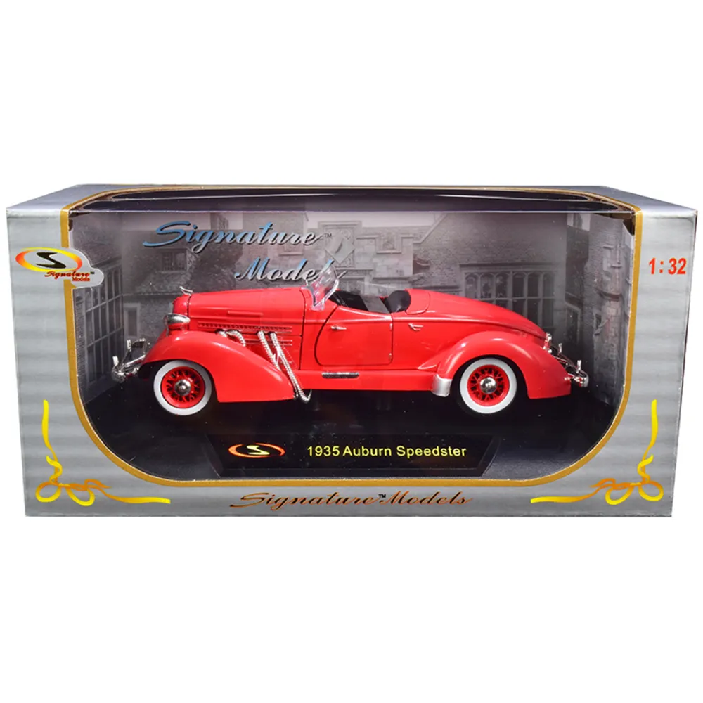 Signature Models 32439r — 1935 Auburn Speedster Coral Red Diecast Model 1/32 Scale