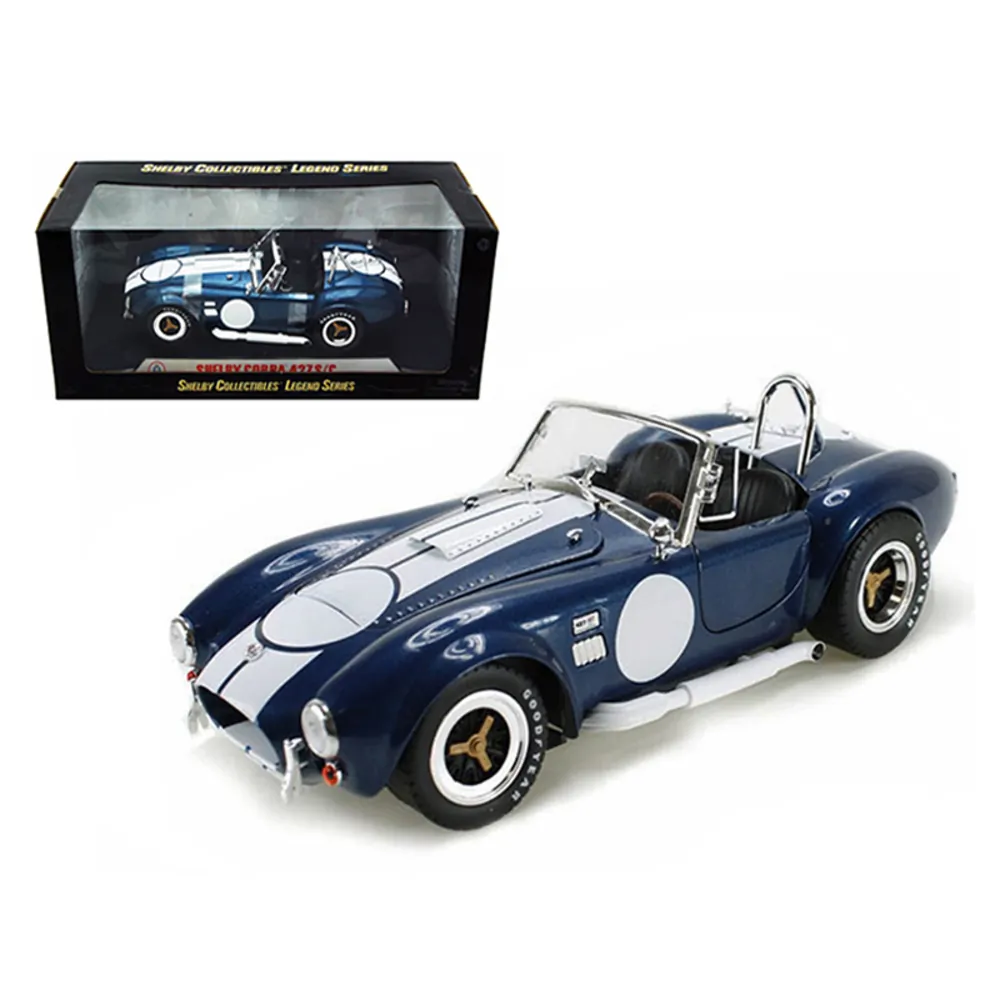 Shelby Collectibles SC121-1 — 1965 Shelby Cobra 427 S/C Diecast Model - Dark Blue Metallic