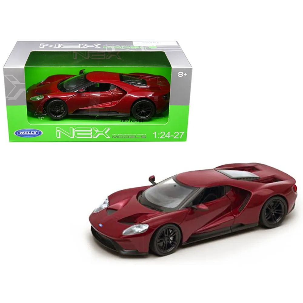 Welly 24082R — Welly 1/24 Diecast Model Car - 2017 Ford GT Red